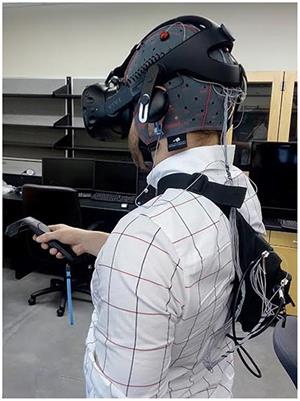 Estimating Cognitive Workload in an Interactive Virtual Reality Environment Using EEG